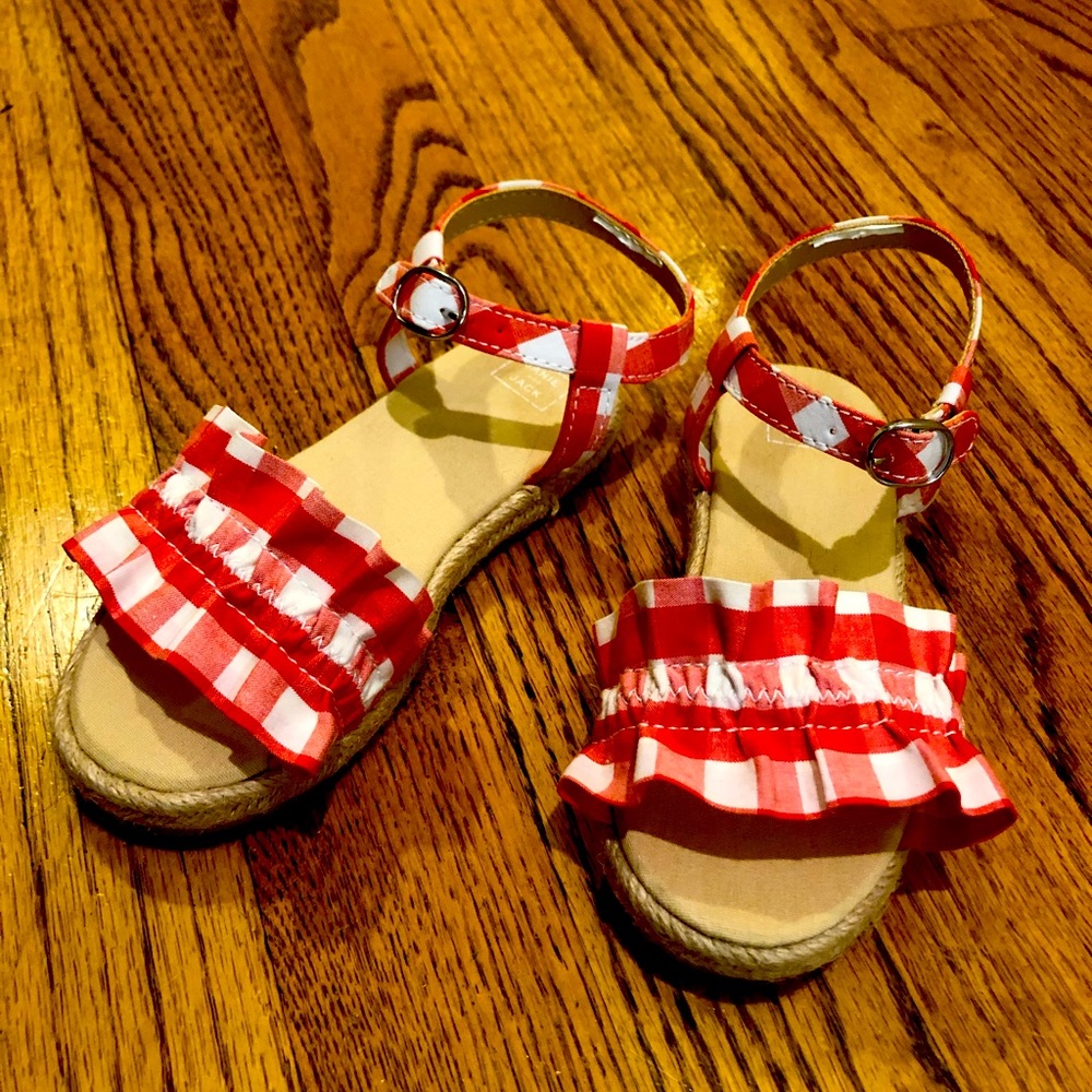 Janie and Jack gibgham sandals